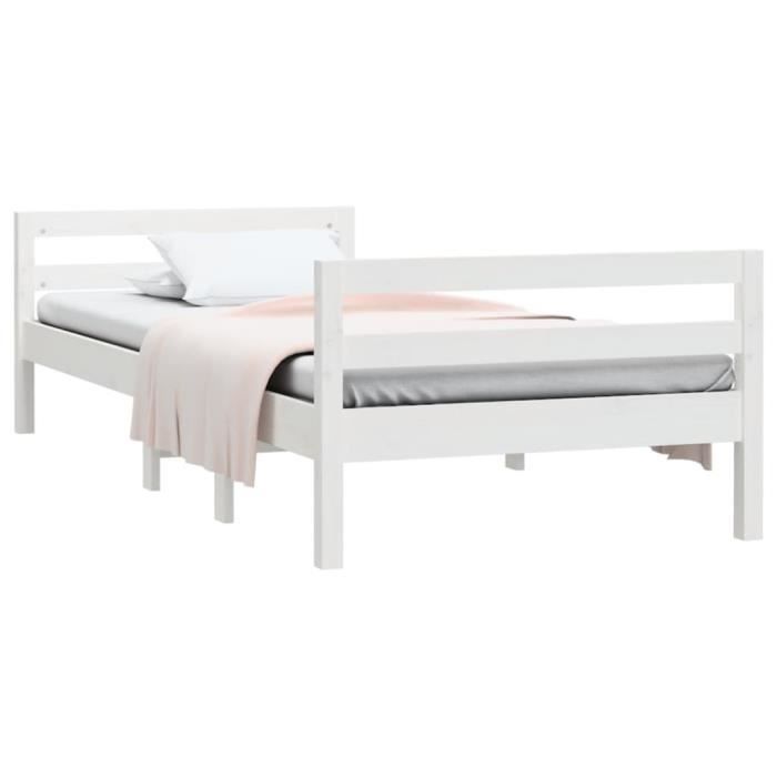 VidaXL Bed Frames White 80x200 Cm Solid Pine Wood 821630