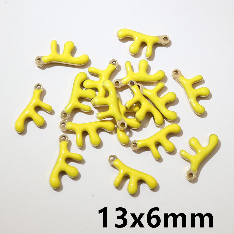 20pcs 11x9mm Stainless Steel Fish Enamel Charms Pendant Stainless Steel DIY Jewelry Making Accessories Findings