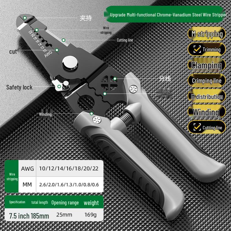 Multi-Functional Electrician Wire Stripper & Cutter Tool