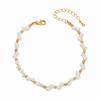Women's Double Layer Gold-Plated Woven Pearl Bracelet - High-End Chinese Style Summer Accessory
