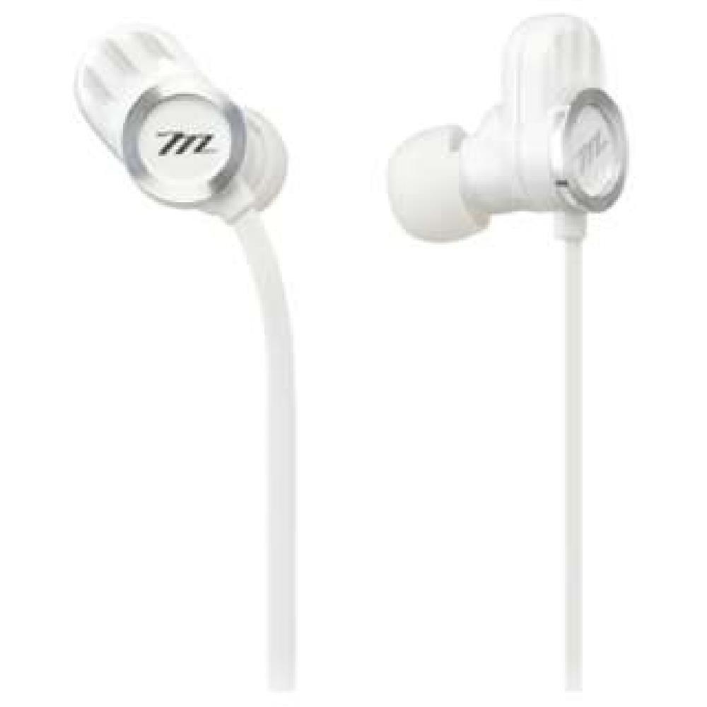 

Hitachi Maxell mBASS Deep Bass Series In-Ear Headphones (Earphones) (White, MXH-MB500WH)