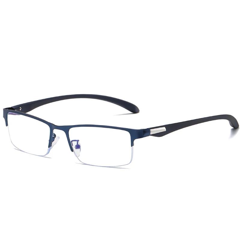 

New Business Ultra Light Unisex Half Frame Myopia Glasses High Temperament Makes Face Smaller Anti-Blue Light Myopia Glasses 0(anti-blue light)
