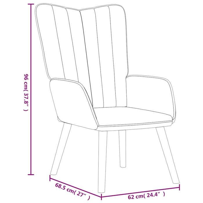 VidaXL Recliner Chair with Footrest Relaxation Seat Leisure Chair Lounge Chair Living Room Home 327673