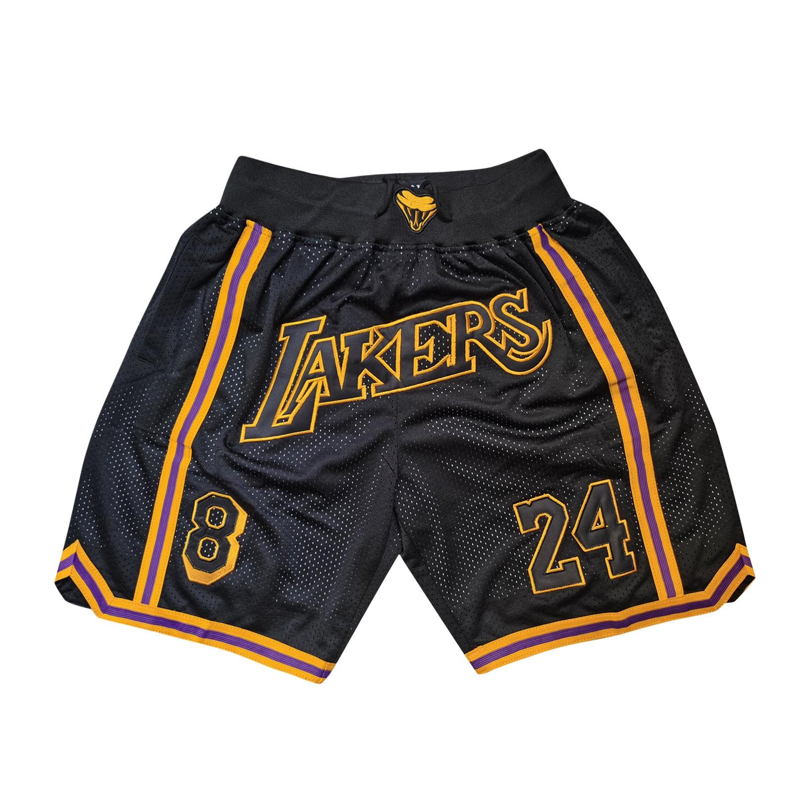 Ren Bag Retro Geborduurde Koord Cropped Basketbalshorts Trainingsshorts M