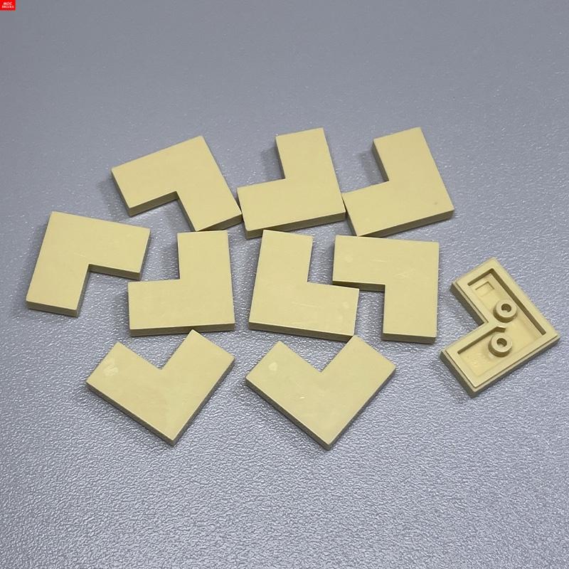 10 Stück/Los MOC Steine Ecke Fliese 2x2 14719 Pädagogische Bausteine Haus Boden Szene Puppen DIY Spielzeug Kinder Geschenke