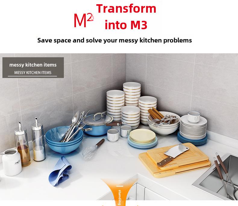 304 Stainless Steel Kitchen Bowl and Utensil Storage Rack
