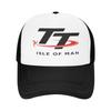 Isle Of Unisex TT Motorcycle Mesh Baseball Cap Adult HipHop Sun Hat  Hat Adjustable Summer Trucker Hat
