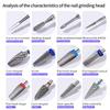 Professional Nail Drill Bits Tungsten Carbide Milling Gel Removal Cutters Set Tips Sander Heads Manicure Lathe Strawberries