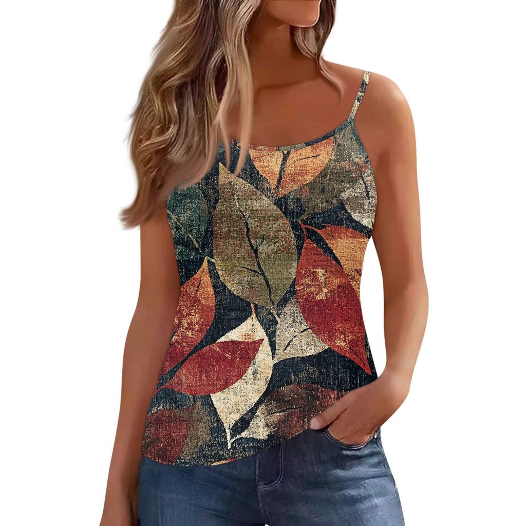 Women's Low-necked Sleeveless Vest U-neck T-shirt Suspenders