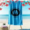 l'Oheme Logo Print Beach Towel, Large Soft Quick Dry Towel for Beach Camping Swimming