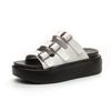 Women Wearing Beach Sandals In the Summer of 2025 New Thick-soled Versatile Women's Casual Belt Buckle Cool Slippers Open Toe