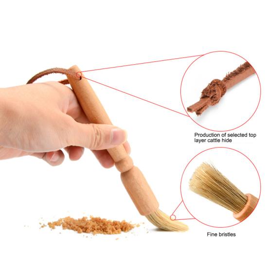 4 stk Kaffe rustfri stålkvern Rengjøringsbørsteklips Skjeforseglingsverktøysett