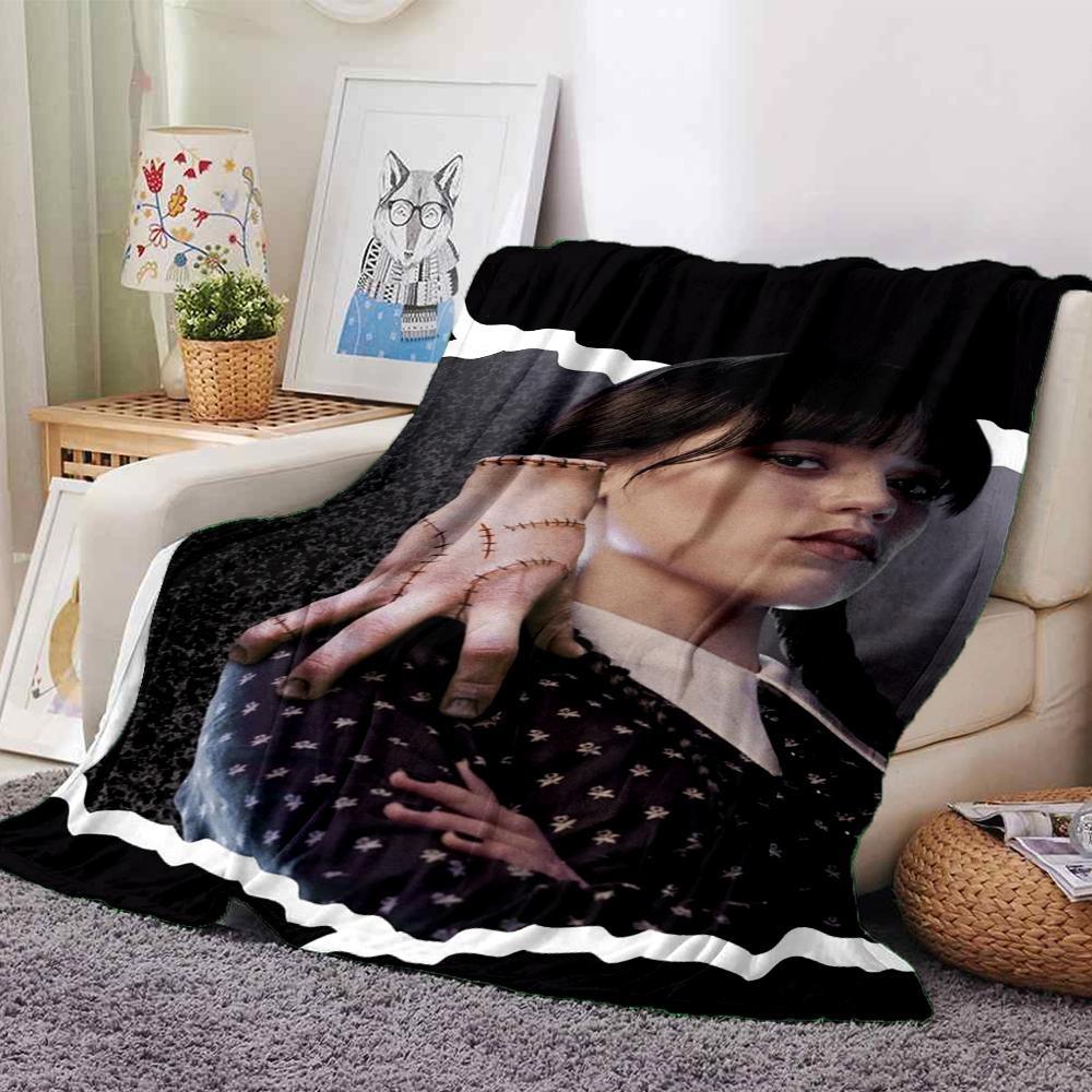 1Pc Ethereal Violinist Shadows Blanket For Couch Bed Plush Cozy Fuzzy Blanket Super Soft Warm Blankets For Fall And Winter 0918164
