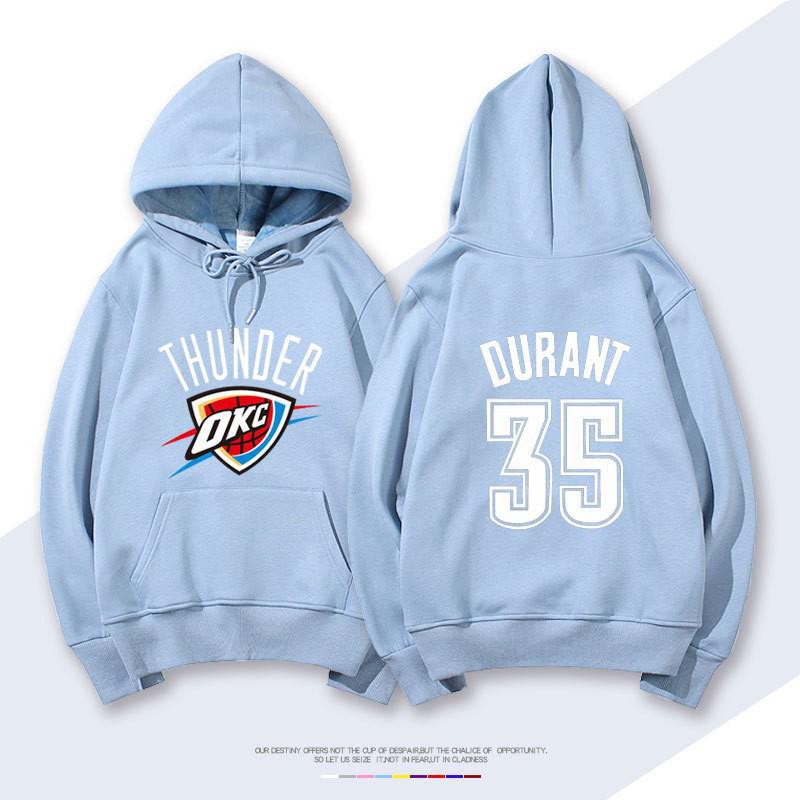 

Thunder Team Durant #35 Westbrook #0 George Hoodie Sweatshirt, Spring/Autumn Style XXXL