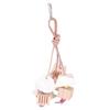 Parrot Chewing Toy Natural Wood Cuttlefish Bone Hanging Bird Teeth Grinding String for Parakeets