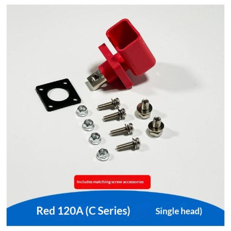 New 1 Set Battery Storage Terminal Post 100A 120A All-Copper Lithium Battery Energy Storage Terminal Battery Connector