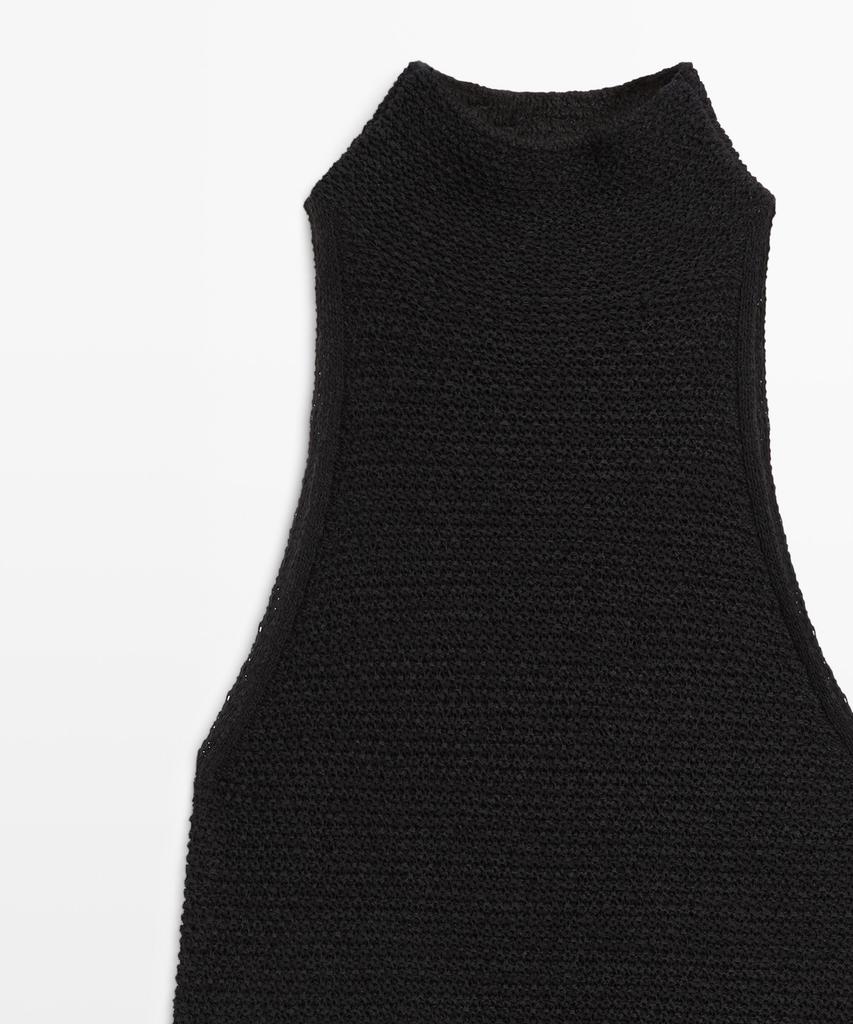 Masimodutti Combination Midi Dress