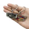 Porte-clés en cuir et alliage avec logo de voiture, anneau et pendentif pour Cadillac ATS BLS CT4 CT5 CTS Escalade SLS SRX XT5 XT6 XTS