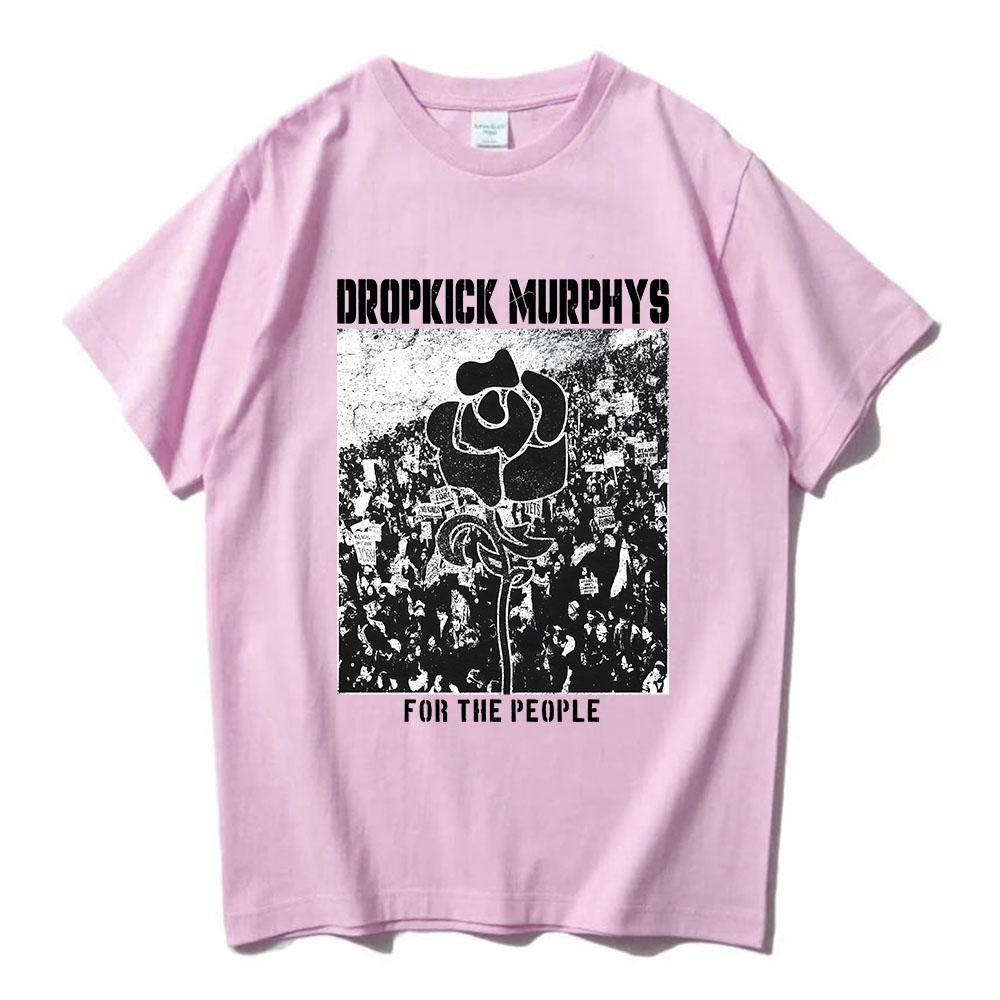 Dropkick Murphys FOR THE PEOPLE T-SHIRT Manica Corta Cotone Unisex Streetwear Girocollo Moda Uomo Donna T-shirt Abbigliamento Grafico