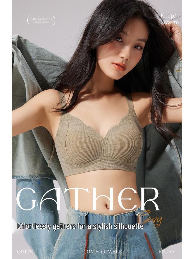 Women's Seamless Anti-Sagging Wireless One-Piece Lifting Bra