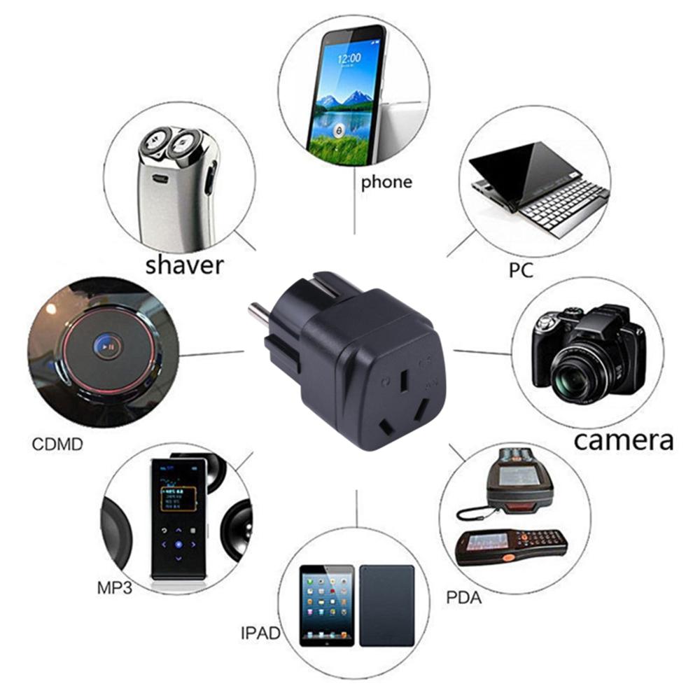 

3-Hole AU to EU Plug Adapter Portable Travel Power Socket Conversion Plug Type A