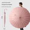 Extra-Large 24-Rib Windproof Automatic Umbrella with Water-Activated Blooming Design