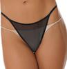 Womens Micro See Through Thong Low Waist Elastic Waistband Sheer Panties Briefs Lingerie Underwear