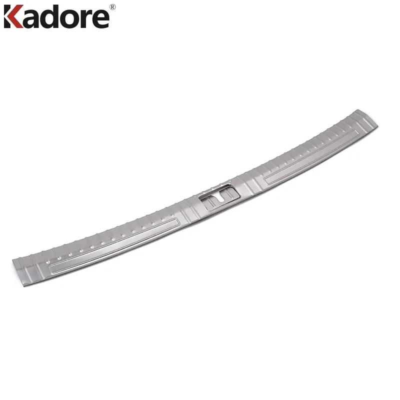 Rear Trunk Bumper Cover Trim For Volkswagen VW Tiguan 2017- Steel Car Tailgate Door Sill Plate Protector Guard Accessories