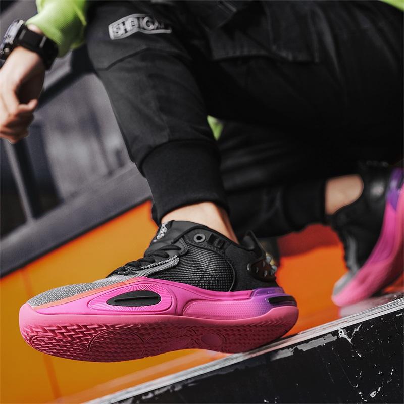 The city 11 men's shoes the way of actual combat basketball shoes men hundred anti-slip cushioned rebound college sports shoes