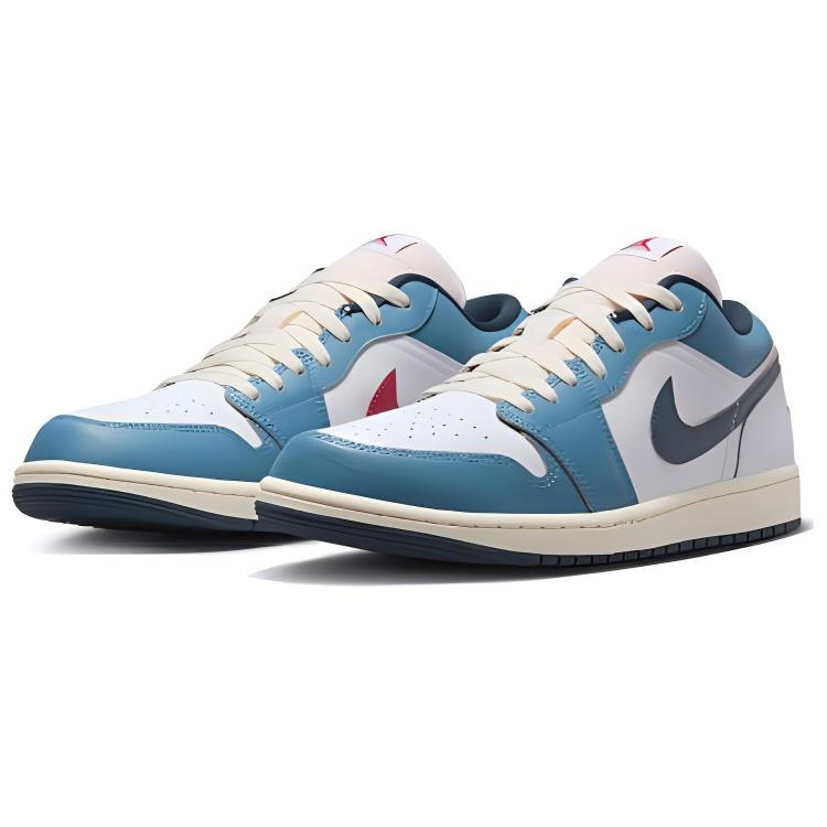 Air Jordan 1 Low SE Motion Pack Herre Sneakers Blå Hvit Egeisk-Storm HM3711-144