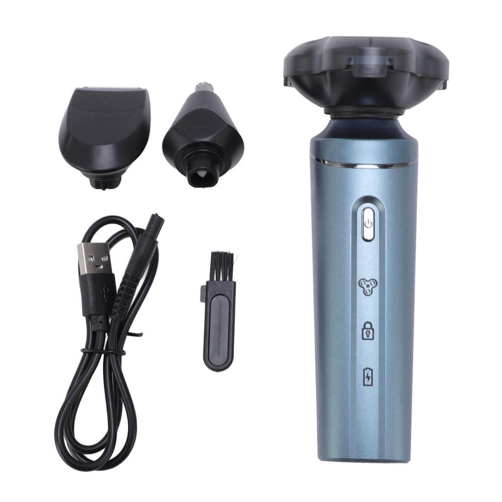 3 in 1 Electric Beard Trimmer Reciprocating 3 Head Beard Clipper 600mAh Full Body Washable