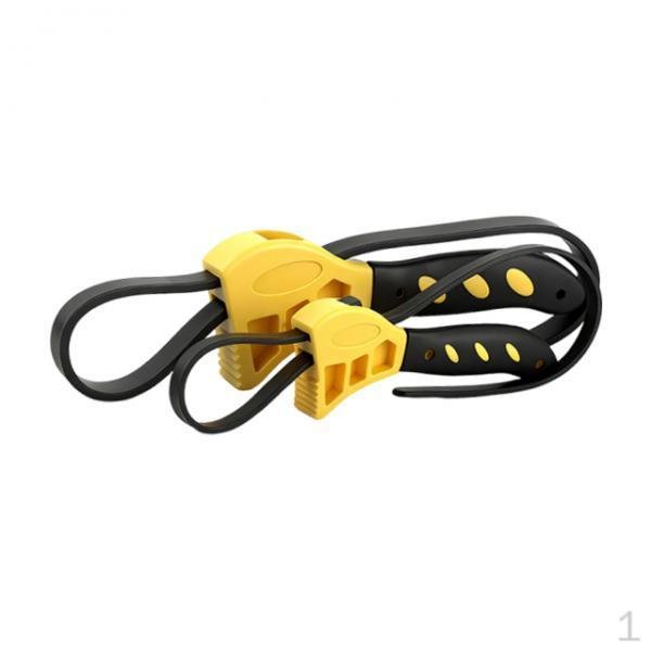Adjustable Rubber Strap Wrench Jar Opener Accessory Portable Belt Plumbers Spanner Versatile