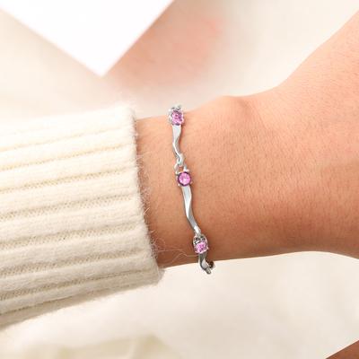 New Colorful Crystal Zircon Bracelet Women's European and American Fashion Sweet Multilayer Bracelet Jewelry Birthday Gift Jewelry