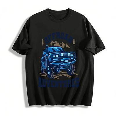Vintage Off Road Adventures Graphic Tee For Off-Road Enthusiasts Pure Cotton T-shirt