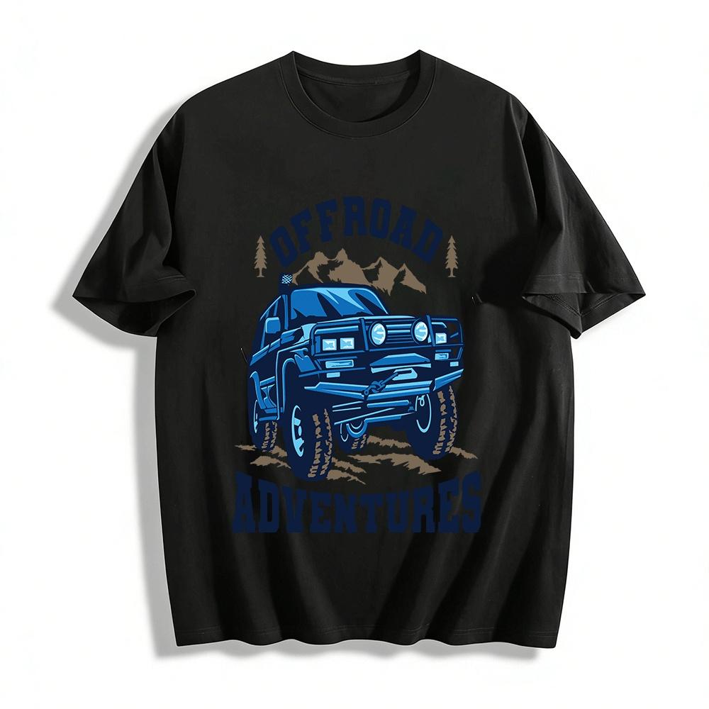Vintage Off Road Adventures Graphic Tee For Off-Road Enthusiasts Pure cotton T-shirt XXS