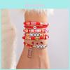 Liebes Herzförmiges Weichton Armband Set Für Romantisches Geschenk Und Paare