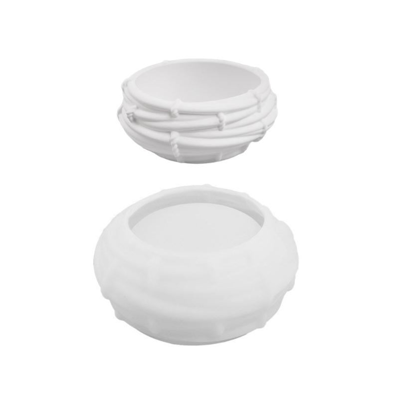 Silicone Candle Holder Mold Bird Nest Shape Crafting Moulds Succulent Plant Pots Molds Silicone Texture for Candle Cup