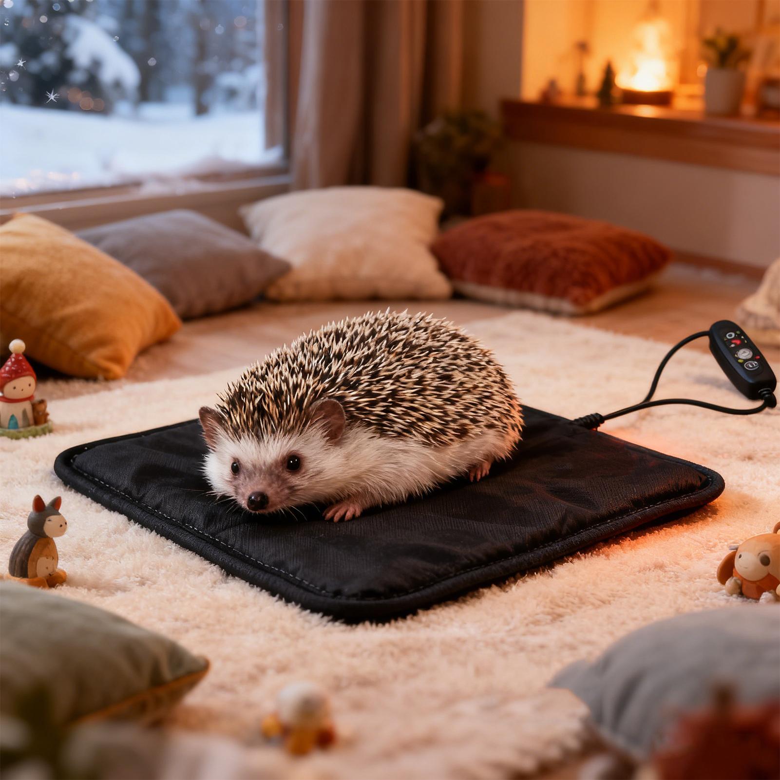

Animal Heating Pad Waterproof Adjustable Temp Mat Heated Pet Mat for Birds Hamsters Indoor Outdoor Home Winter Cold Weather CN