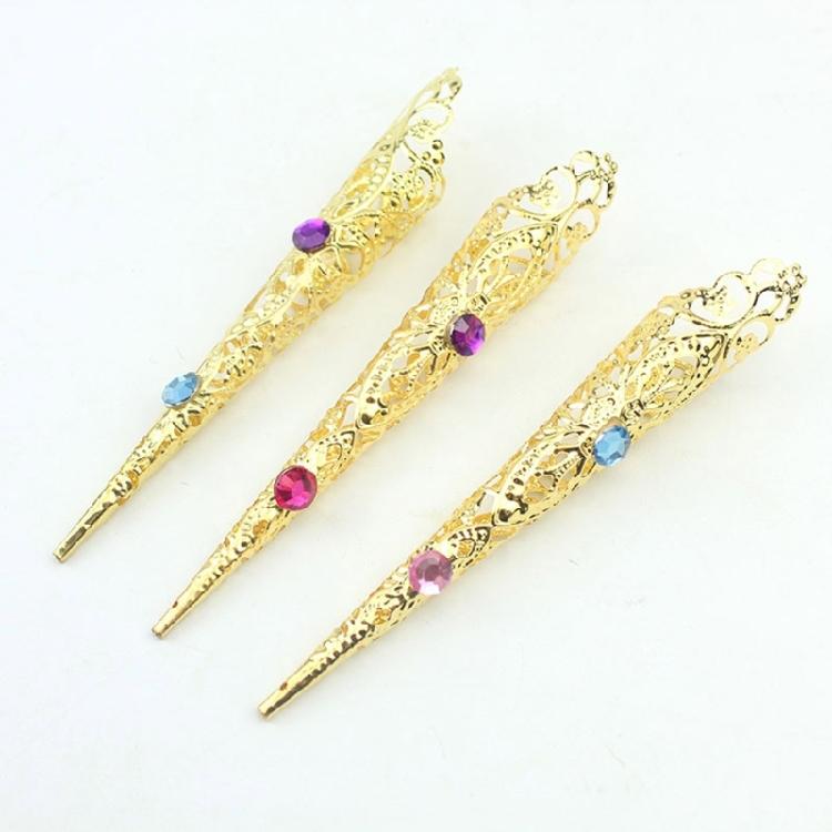 10 Pack Fingernail Claw Rings Knuckles Rings Nail Art Decorations for Enhancing Belly Dance and Halloween Party Outfits