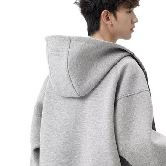 2025 Autumn American Style Oversized Men's Cleanfit Cardigan Hoodie Jacket