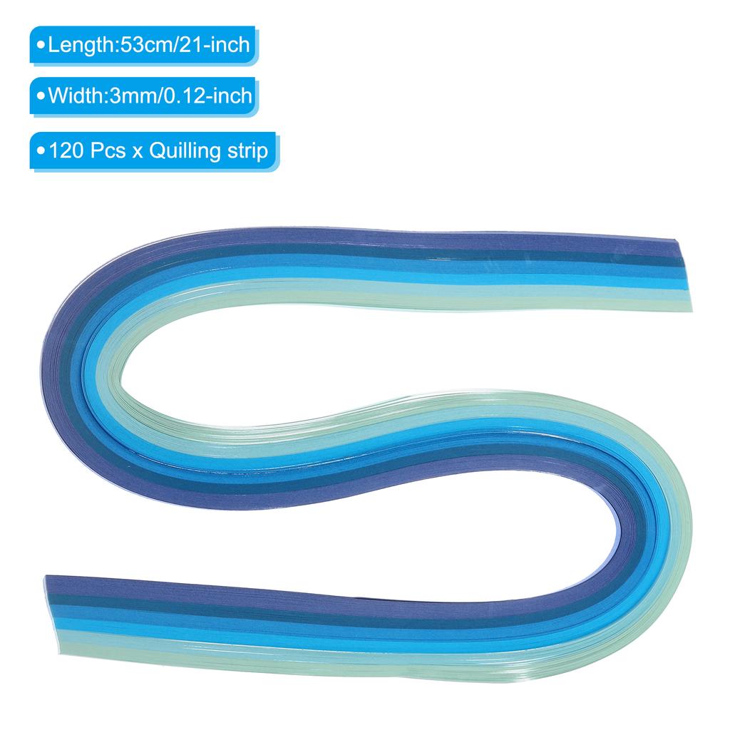 120pcs Quilling Strips Paper 3mm/5mm Origami Paper Quilling Strip Mixed Color for Art DIY Hand Craft Christmas Quilling Tools