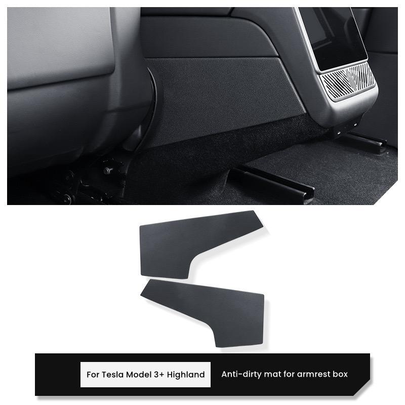 For Tesla Model 3 Highland Door Sill Strip Guard Door Threshold Protector Central Control Rear Air Condition Vent Anti-kick Pads