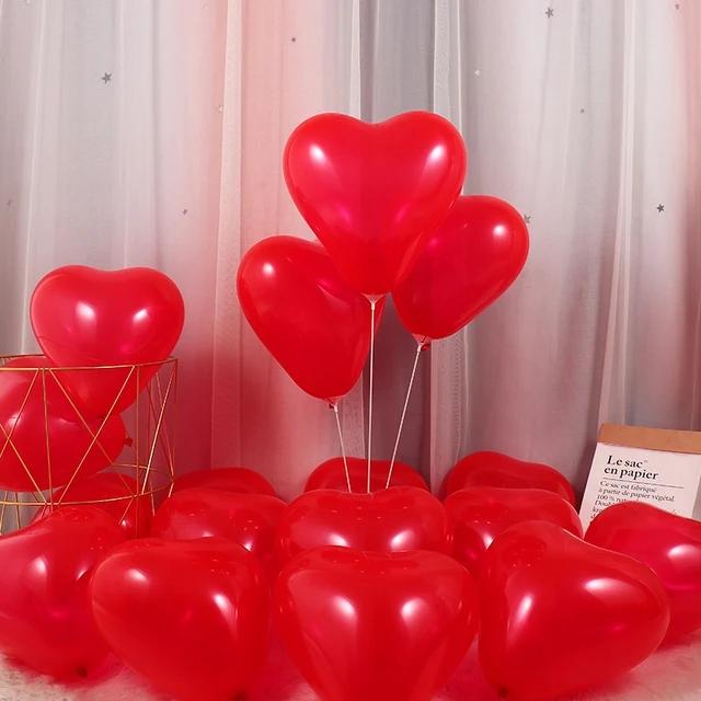 15pcs 10inch white heart-shaped latex balloons for wedding wedding birthday party decoration inflatable helium balloons