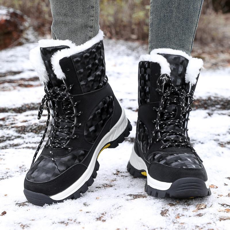 Boots Woman  Trend Snow Fashion Woman Shoes Platform Shoes Woman Casual Ankle Boots Solid Boots For Women Botas Mujer