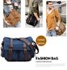 Men's Seven-Color Cotton Canvas Crossbody Bag - Student & Outdoor Casual Messenger Style