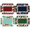 4Pcs Christmas Food Serving Paper Trays Xmas Decoration Desktop Popcorn Snacks Potato Chips Boxes Kids Birthday Party Supplies