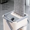 Floor Magic Płaski Mop z wiadrem do wyciskania Bez użycia rąk Lenistwo Czyszczenie Mop Mikrofibra 360° Obracający się Samowyciskający Mop Sprzątanie Domu