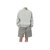 Fear of God Essentials Classic Fit Fleece Crewneck Heather Stone Men Tops Tan 192SP252042F