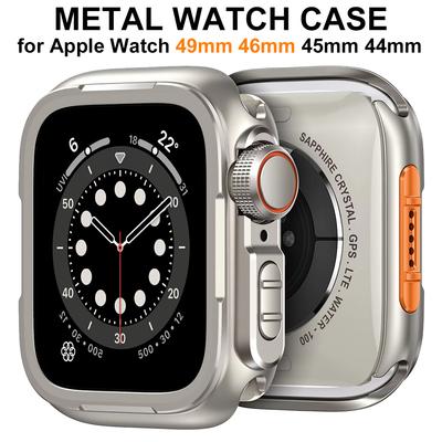 Metallgehäuse für Apple Watch Ultra 3 2 49mm 46mm 45mm 44mm Legierung Schutzhülle Abdeckung für Iwatch Serie 11 10 9 8 7 6 5 4 SE3