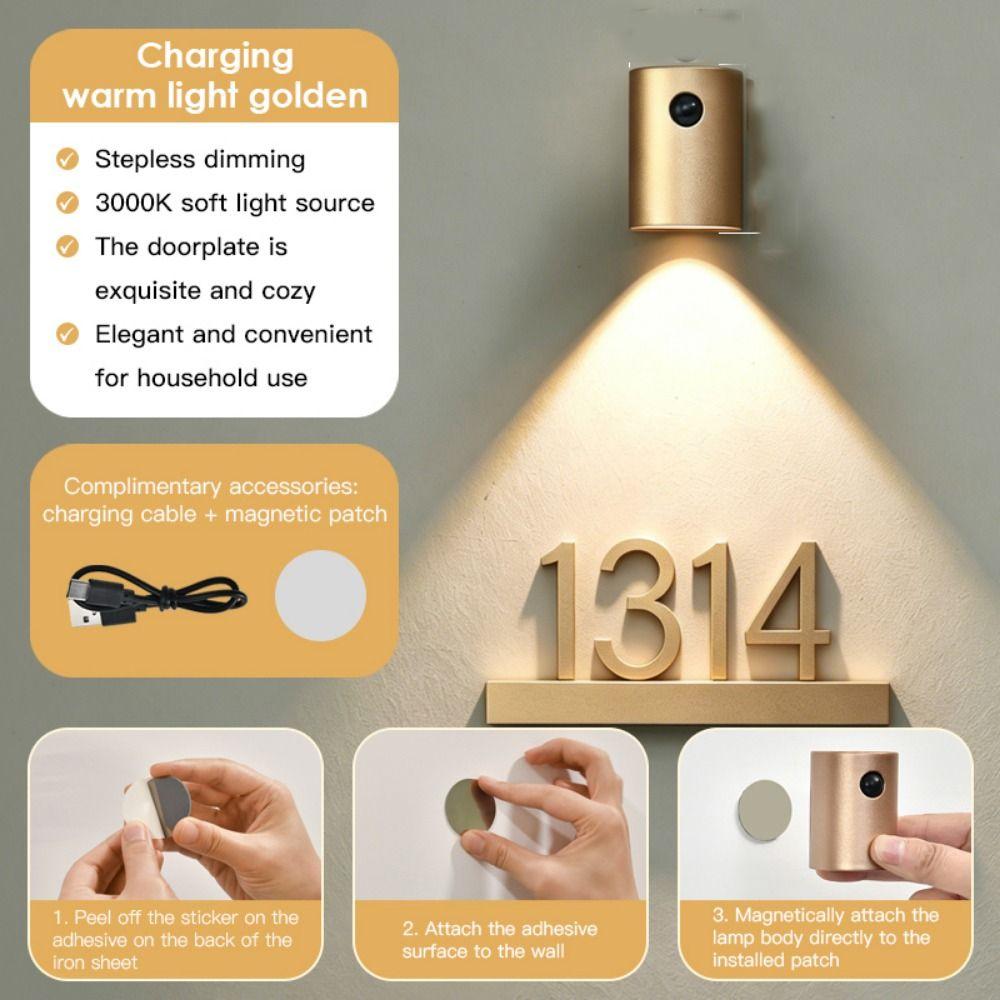 Rechargeable Human Body Sensing Wall Light Magnetic Atmosphere Light Magnetic Night Light Human Body Induction